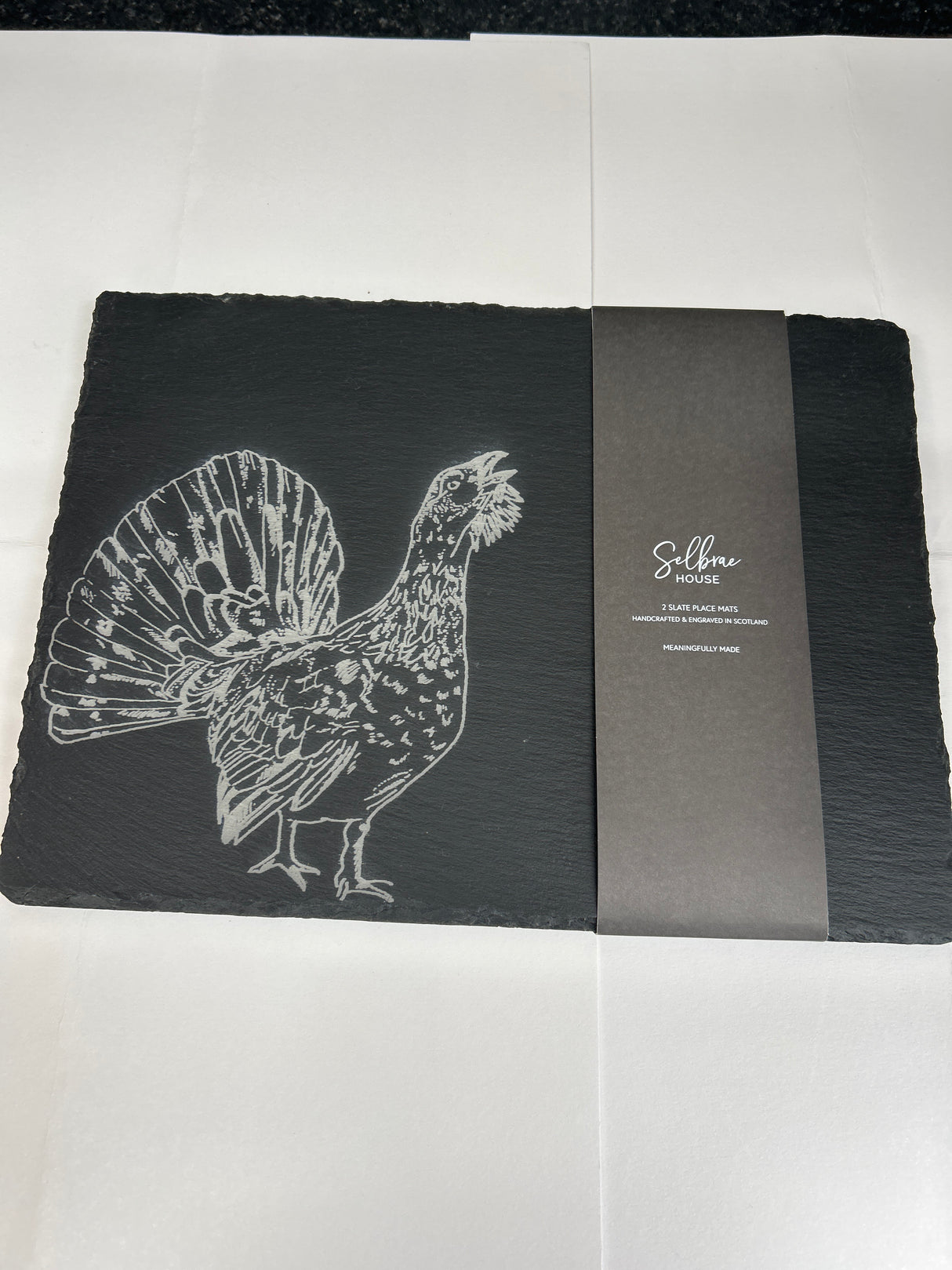 Capercaillie Set of 2 Slate Placemats