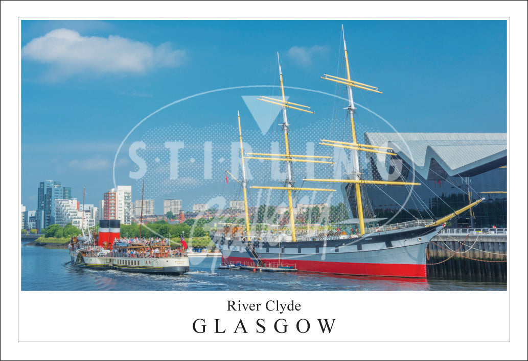 PC SG River Clyde - Glasgow, Waverley pass Tall Ship(H)(Net)