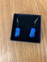 Rectangle Hanging Dichroic Earrings
