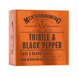 100g Thistle & Black Pepper Face & Beard Soap