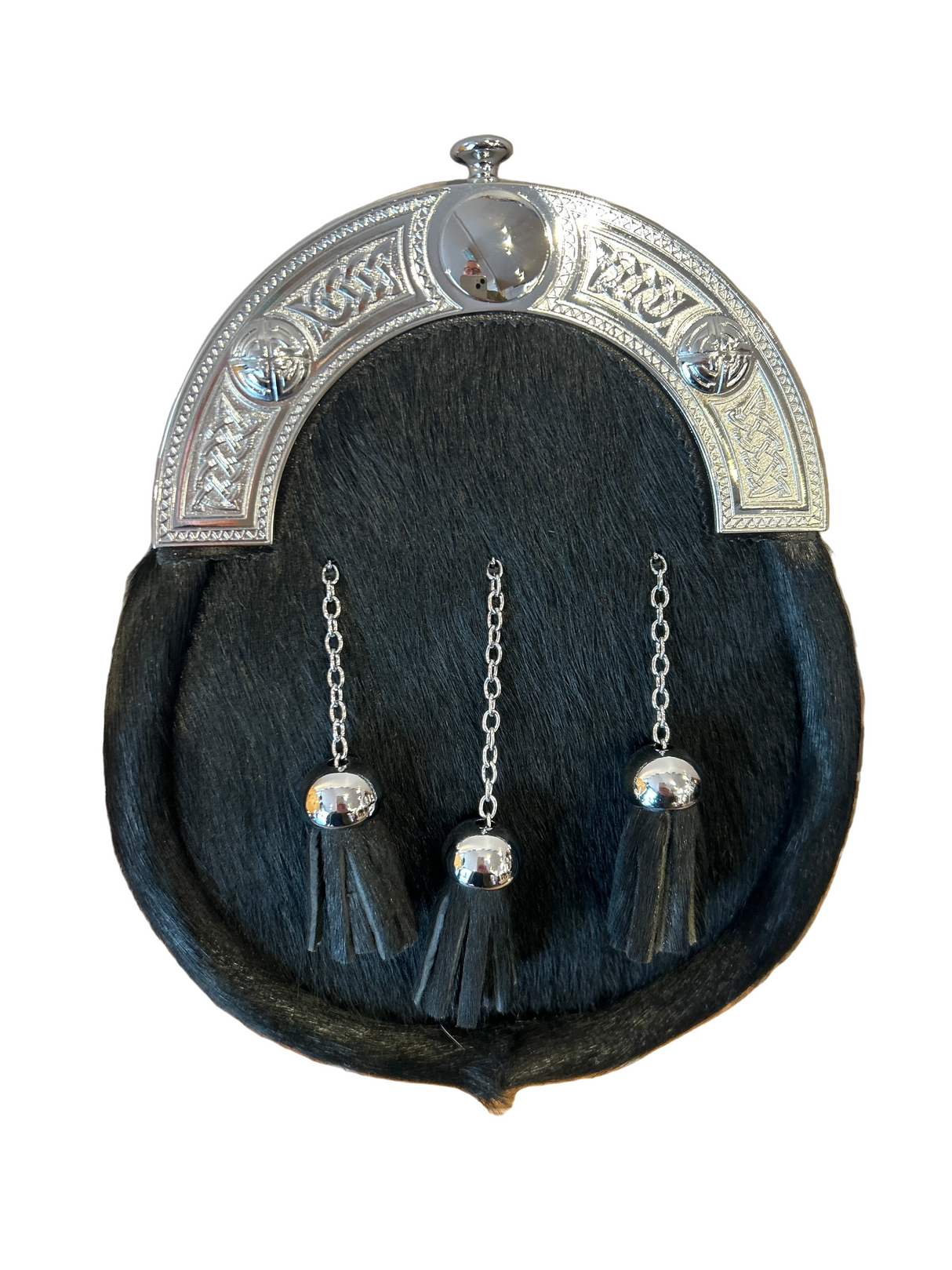 Classic Celtic Chrome Cantle Dress Sporran