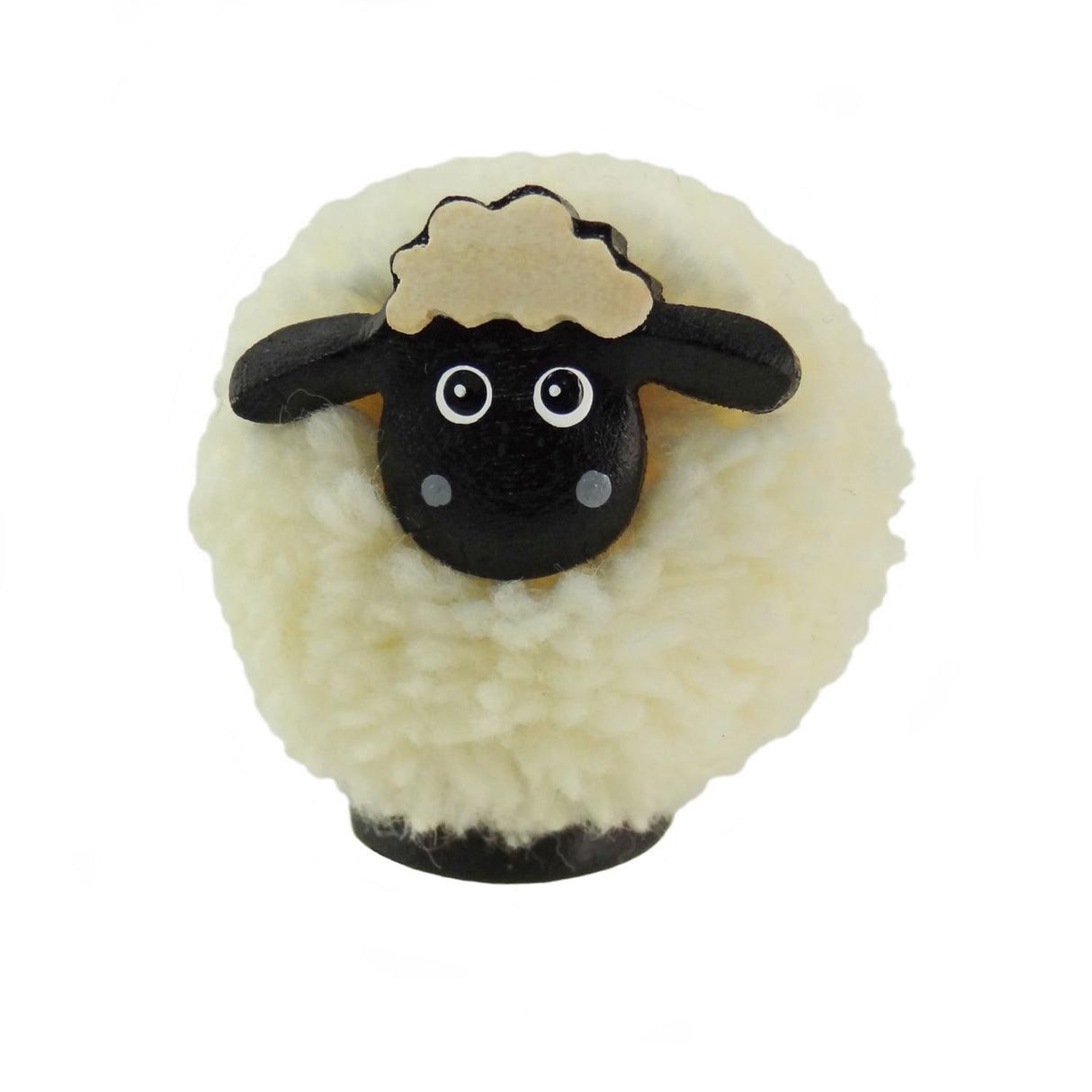 Black faced Sheep PomPom Figure