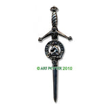 Pewter Clan Crest Kilt Pin - Choose Your Clan N-Z