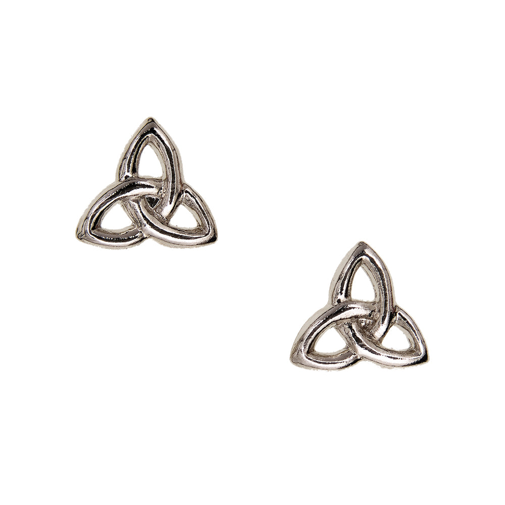 Celtic Trinity Pewter Stud Earrings