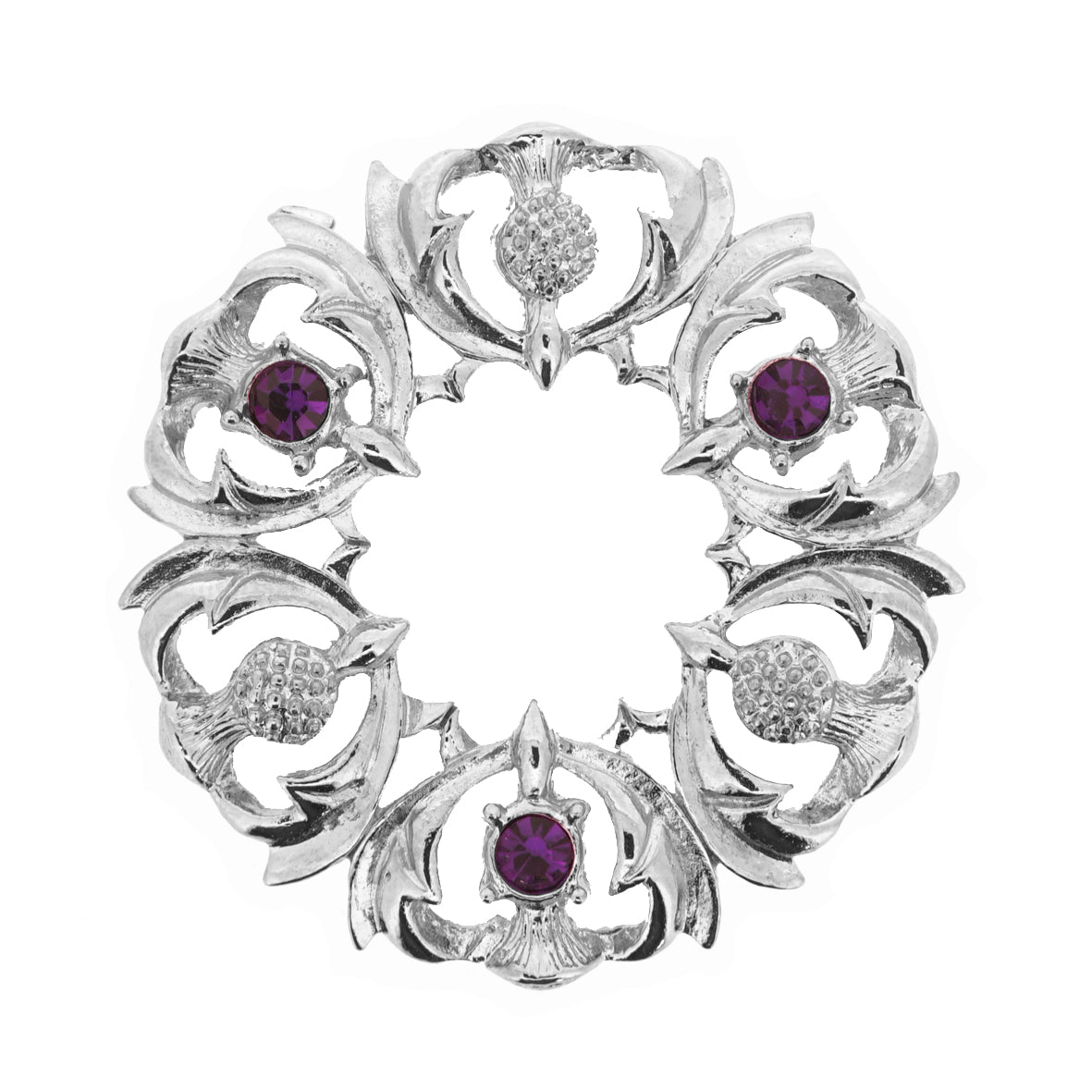 Six Thistles Detailed Thistle Brooch