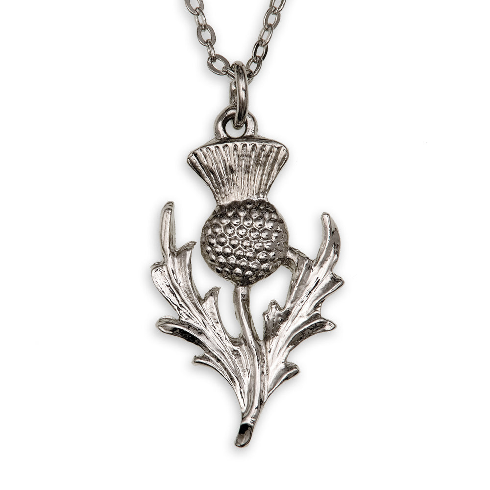 Classic Thistle Pewter Pendant