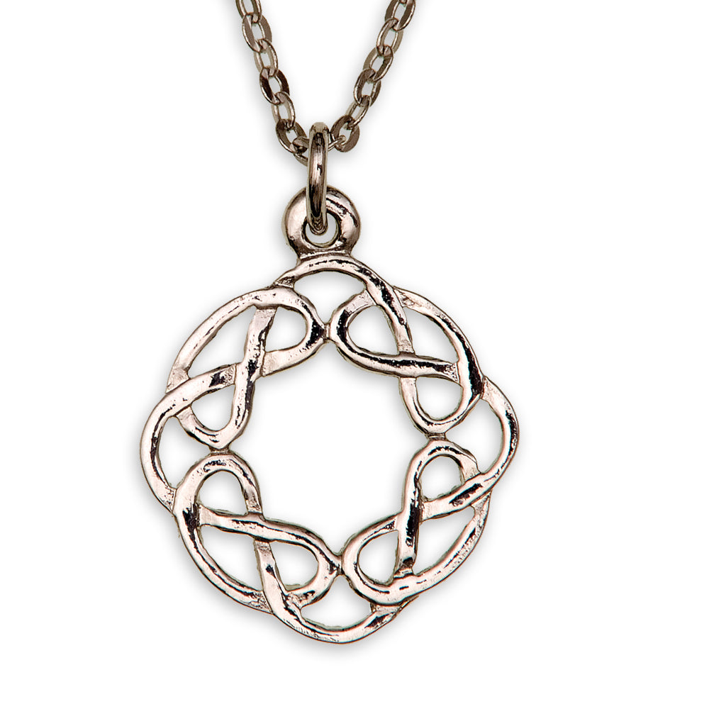 Outline Circle Pewter Pendant