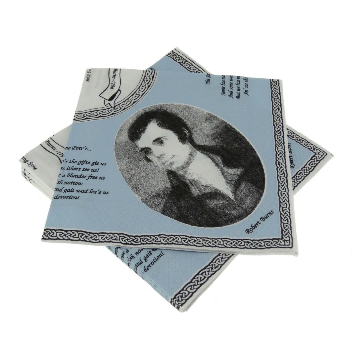 Robert Burns Portrait Paper Napkins (20pc)