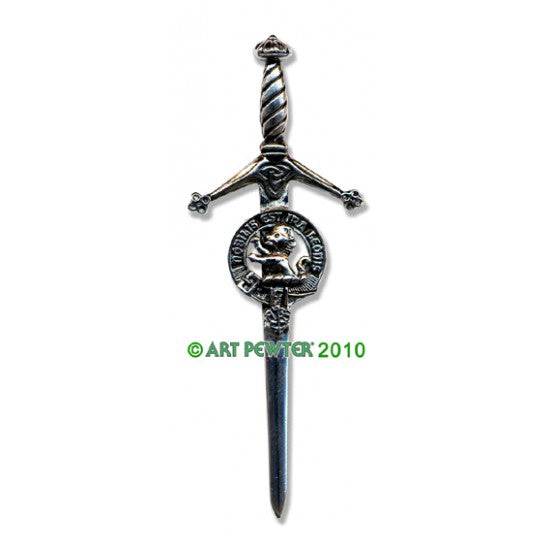 Pewter Clan Crest Kilt Pin - Choose Your Clan N-Z