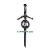 Pewter Clan Crest Kilt Pin - Choose Your Clan A-M