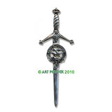 Pewter Clan Crest Kilt Pin - Choose Your Clan A-M