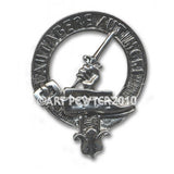 Pewter Clan Crest Hat Badge - Choose your clan A-M