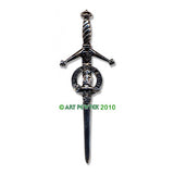 Pewter Clan Crest Kilt Pin - Choose Your Clan N-Z