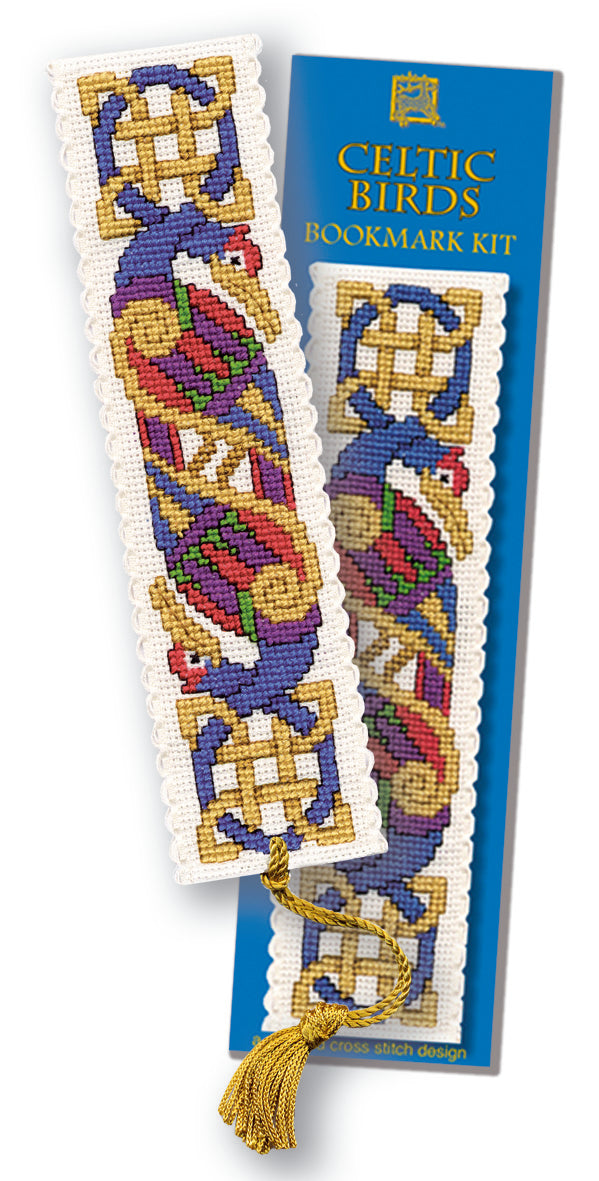 Celtic Birds Cross-stitch bookmark