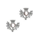 Birthstone Thistle Pewter Earring