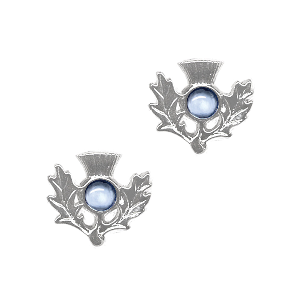 Birthstone Thistle Pewter Earring