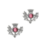 Birthstone Thistle Pewter Earring