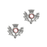 Birthstone Thistle Pewter Earring