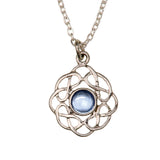 Birthstone Celtic Pewter Pendant