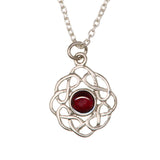 Birthstone Celtic Pewter Pendant