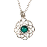 Birthstone Celtic Pewter Pendant