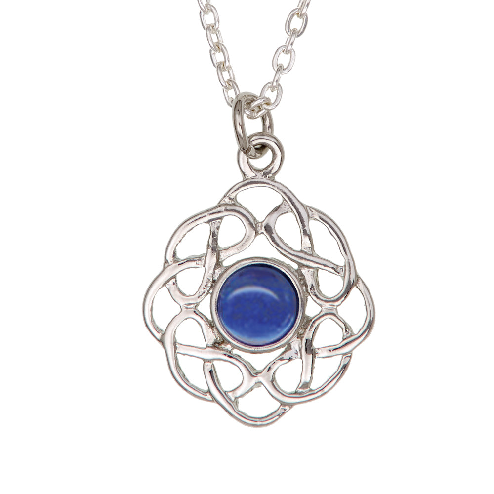 Birthstone Celtic Pewter Pendant