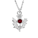 Birthstone Thistle Pewter Pendant