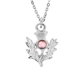 Birthstone Thistle Pewter Pendant