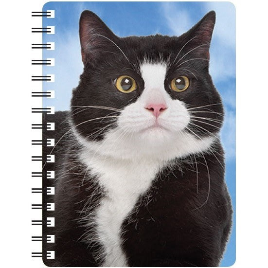 Black & White Cat 3D Notebook