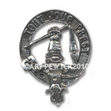 Pewter Clan Crest Hat Badge - Choose your clan A-M