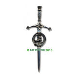 Pewter Clan Crest Kilt Pin - Choose Your Clan A-M