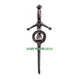 Pewter Clan Crest Kilt Pin - Choose Your Clan A-M