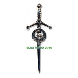 Pewter Clan Crest Kilt Pin - Choose Your Clan A-M