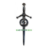 Pewter Clan Crest Kilt Pin - Choose Your Clan A-M