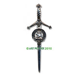 Pewter Clan Crest Kilt Pin - Choose Your Clan A-M