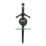 Pewter Clan Crest Kilt Pin - Choose Your Clan A-M