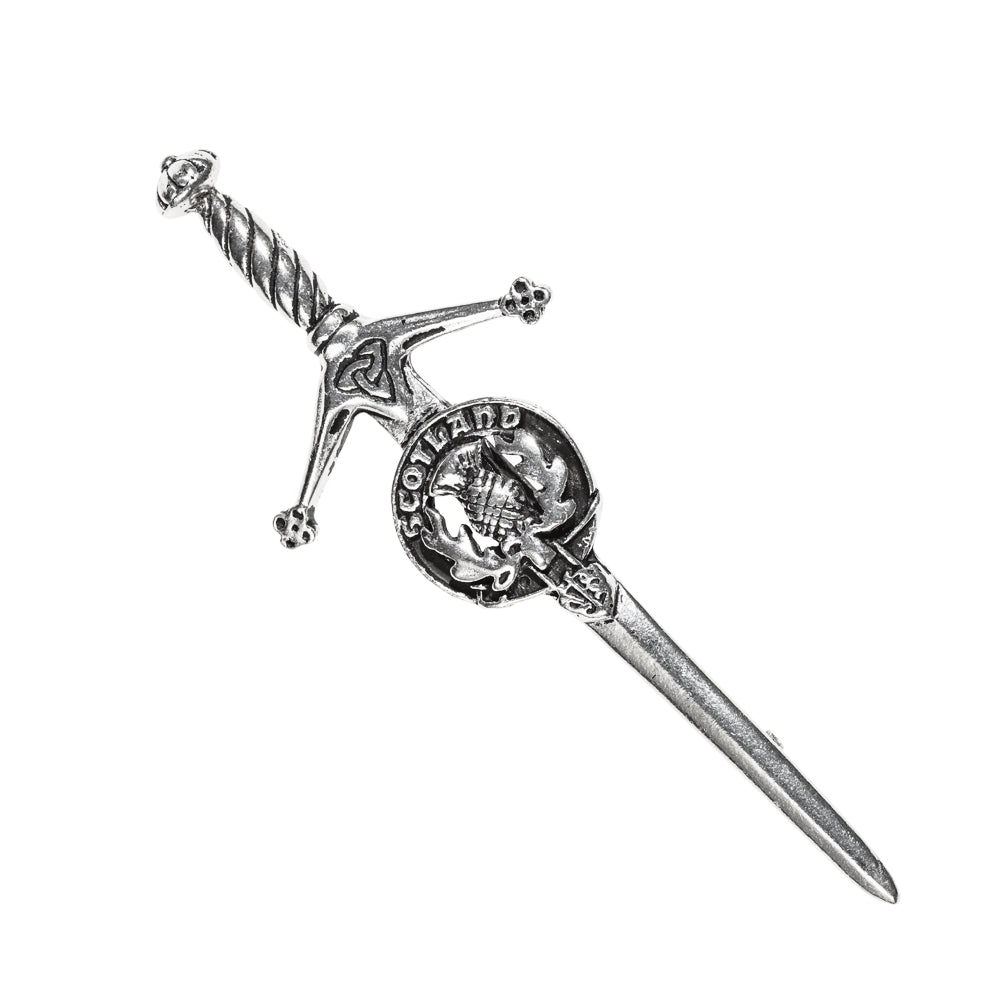 Pewter Clan Crest Kilt Pin - Choose Your Clan A-M