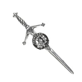 Pewter Clan Crest Kilt Pin - Choose Your Clan A-M