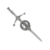 Pewter Clan Crest Kilt Pin - Choose Your Clan A-M