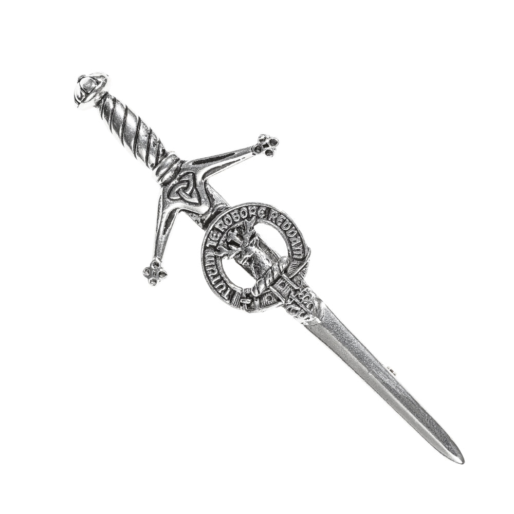 Pewter Clan Crest Kilt Pin - Choose Your Clan A-M