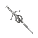 Pewter Clan Crest Kilt Pin - Choose Your Clan A-M