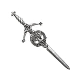 Pewter Clan Crest Kilt Pin - Choose Your Clan A-M