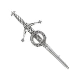 Pewter Clan Crest Kilt Pin - Choose Your Clan A-M