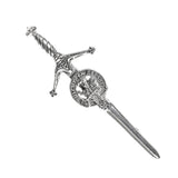 Pewter Clan Crest Kilt Pin - Choose Your Clan A-M