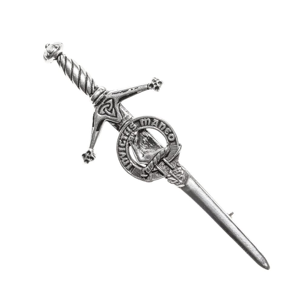 Pewter Clan Crest Kilt Pin - Choose Your Clan A-M