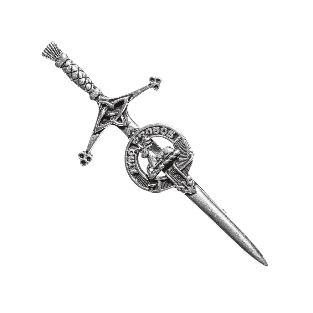 Pewter Clan Crest Kilt Pin - Choose Your Clan A-M