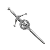 Pewter Clan Crest Kilt Pin - Choose Your Clan A-M