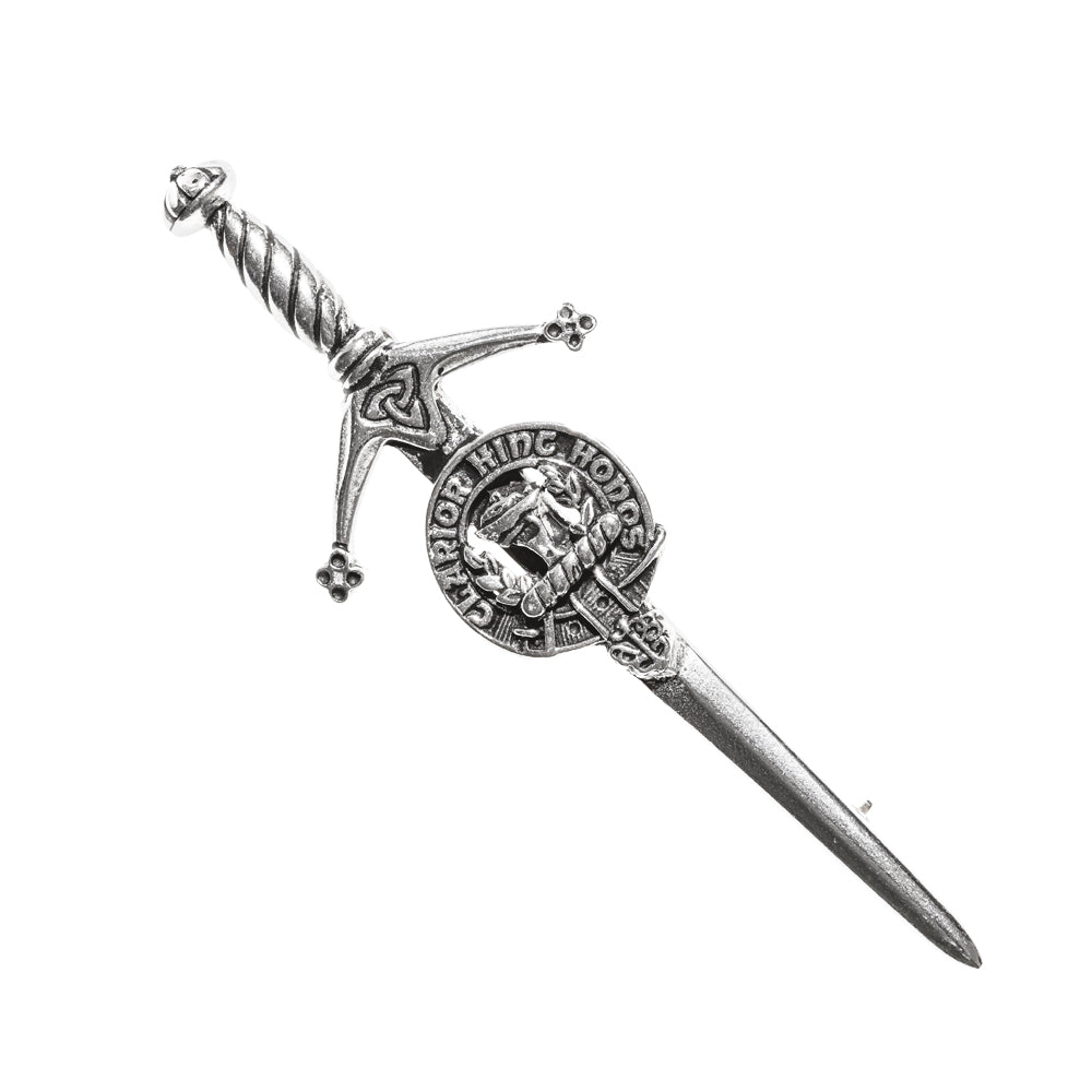 Pewter Clan Crest Kilt Pin - Choose Your Clan A-M