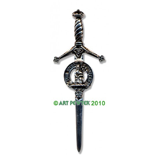 Pewter Clan Crest Kilt Pin - Choose Your Clan A-M