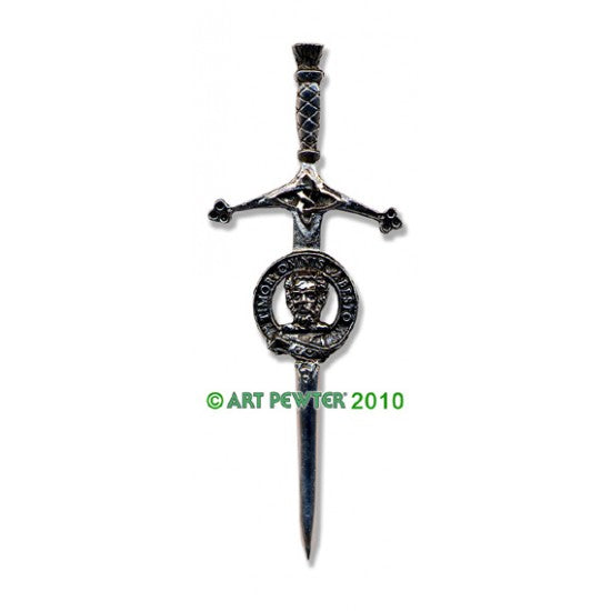 Pewter Clan Crest Kilt Pin - Choose Your Clan A-M